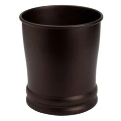 IDesign Olivia Bronze Steel Classic Wastebasket
