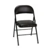 Cosco Black Vinyl Folding Chair 1 Pk