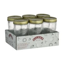 Kilner Wide Mouth Canning Jar 17 Oz 6 Pk