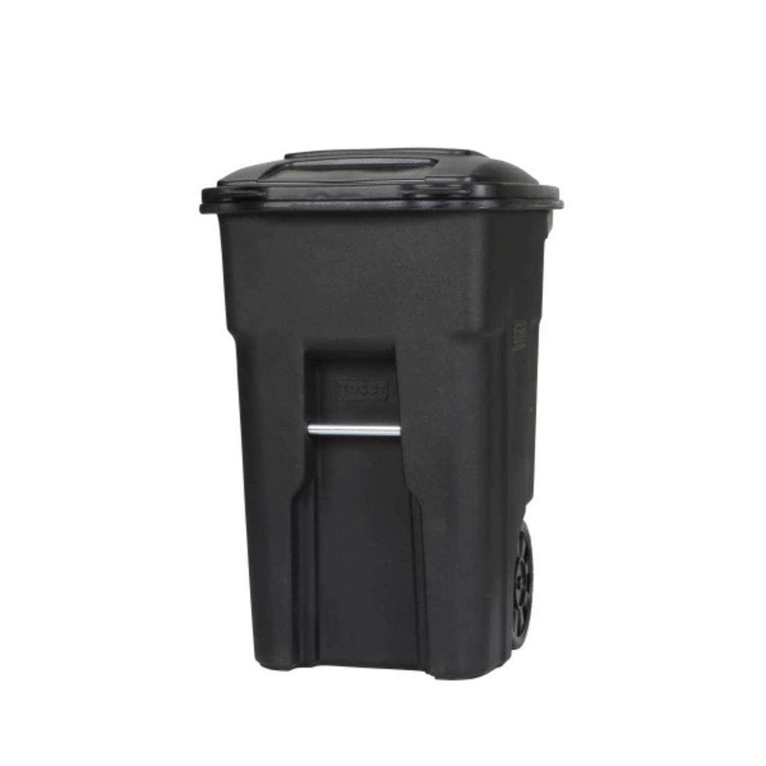 Toter 48 Gal Black Polyethylene Wheeled Garbage Can Lid Included 2 Toter 48 Gal Black Polyethylene Wheeled Garbage Can Lid Included - Image 2