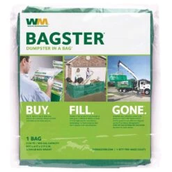 WM Bagster 606 Gal Dumpster In A Bag Open 1 Pk 3 Mil