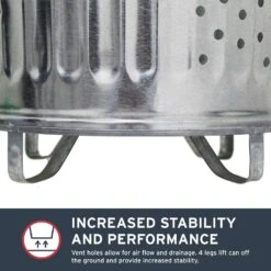 Behrens 20 Gal. Galvanized Steel Composter/Rubbish Burner Animal Proof/Animal Resistan Lid -Oolys Shop dc2e5f53 084e 4d4d bf7a f6be1d0c9b9f