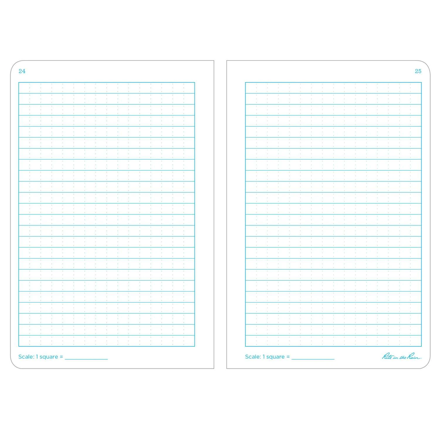 Rite In The Rain 4.75 In. W X 7 In. L Side Stapled Yellow All-Weather Notebook 2 Rite In The Rain 4.75 In. W X 7 In. L Side Stapled Yellow All-Weather Notebook - Image 2