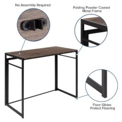 Flash Furniture 30 In. H X 39.5 In. W X 20 In. L Rectangular Computer Desk -Oolys Shop dd8a7e50 4eb6 45e1 9d37 6de53b6accd4