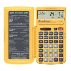 Calculated Industries Material Estimator Yellow 11 Digit Solar Powered Material Estimator Calculator -Oolys Shop defe72a1 e301 42f5 a681 2659cb0f2385