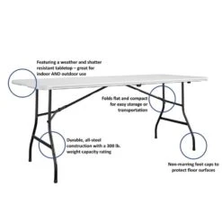 Cosco Casual 29.69 In. W X 72 In. L Rectangular Folding Buffet Table 8 Cosco Casual 29.69 In. W X 72 In. L Rectangular Folding Buffet Table -Oolys Shop e10b1f6a b7ee 4cae 8cbb 9b26ca7e4527