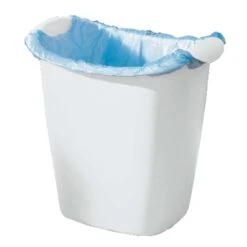 Rubbermaid 3.5 Gal White Plastic Wastebasket