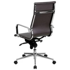 Flash Furniture Brown Leather Office Chair -Oolys Shop e488d75b e90a 4924 8891 e59878a1f401