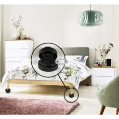 Slipstick Plastic Bed And Furniture Lifts Black Round 4 In. W X 4 In. L 8 Pk -Oolys Shop e5619833 a8ee 49f5 8c26 84d27c036241