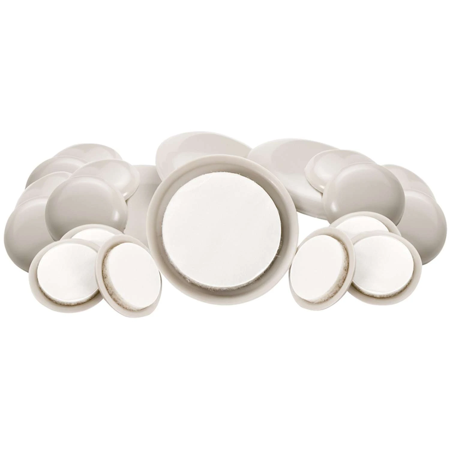 Softtouch Plastic Self Adhesive Protective Pad Beige Round 1-3/4 In. W 20 Pk 2 Softtouch Plastic Self Adhesive Protective Pad Beige Round 1-3/4 In. W 20 Pk - Image 2