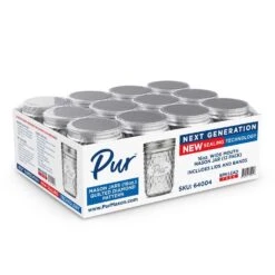 Pur Mason Wide Mouth Diamond Mason Jar 16 Oz 12 Pk