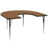 Flash Furniture Contemporary 60 In. W X 66 In. L Horseshoe Activity Table