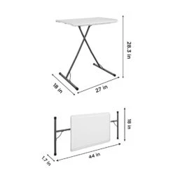 Cosco 18.03 In. W X 31.26 In. L Rectangular Adjustable Height Table -Oolys Shop ebc243a9 2eef 42c3 8d08 80e12d97d485