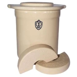 Ohio Stoneware Crock Set 1 Gal 3 Pc
