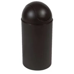 Umbra Grand 10 Gal Black Plastic Swing-Top Trash Can