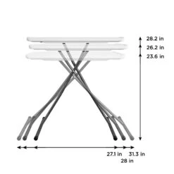 Cosco 18.03 In. W X 31.26 In. L Rectangular Adjustable Height Table -Oolys Shop f4e3d398 b955 43ec 8189 da63f1f1e204