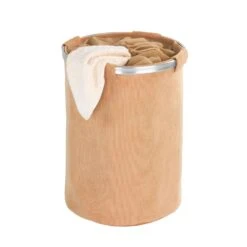 Wenko Cordoba Beige Polyester Laundry Basket