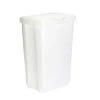 Rubbermaid 13.25 Gal White Plastic Spring Top Wastebasket