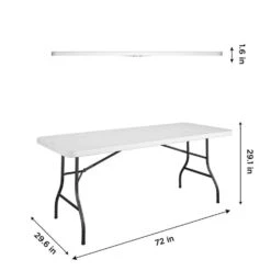 Cosco 29.6 In. W X 72 In. L Rectangular Table -Oolys Shop f9273e36 7561 4620 90f3 2bf6e72a282a