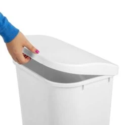 Sterilite 11.3 Gal White Plastic D-Shape Wastebasket 8 Sterilite 11.3 Gal White Plastic D-Shape Wastebasket -Oolys Shop fa999d48 d883 473a a0b6 2602026a78b5