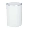 Wenko Inca 1.3 Gal White Plastic Swing Cover Wastebasket