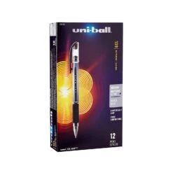Uni-ball Gel Grip Black Gel Pen 12 Pk