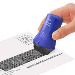 PLUS Guard Your ID 3.25 In. H X 1.8 In. W Round Blue Identity Protection Roller 1 Pk -Oolys Shop fdee0e06 684f 4b93 8c5b 8e2689d7cf91