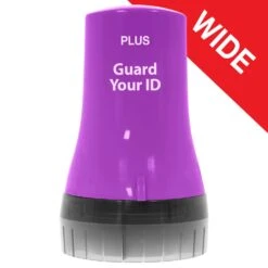 PLUS Guard Your ID 3.25 In. H X 1.8 In. W Round Purple Identity Protection Roller 1 Pk
