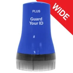 PLUS Guard Your ID 3.25 In. H X 1.8 In. W Round Blue Identity Protection Roller 1 Pk