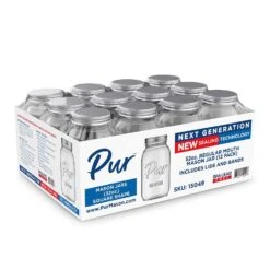Pur Mason Regular Mouth Mason Jar 32 Oz 12 Pk