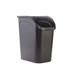 Rubbermaid 9.4 Gal Black Resin Under Counter Wastebasket